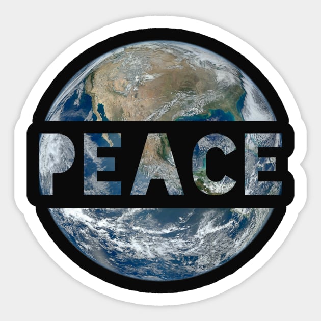 World Peace On Earth Conscious Humanity Love & Kindness Sticker by twizzler3b